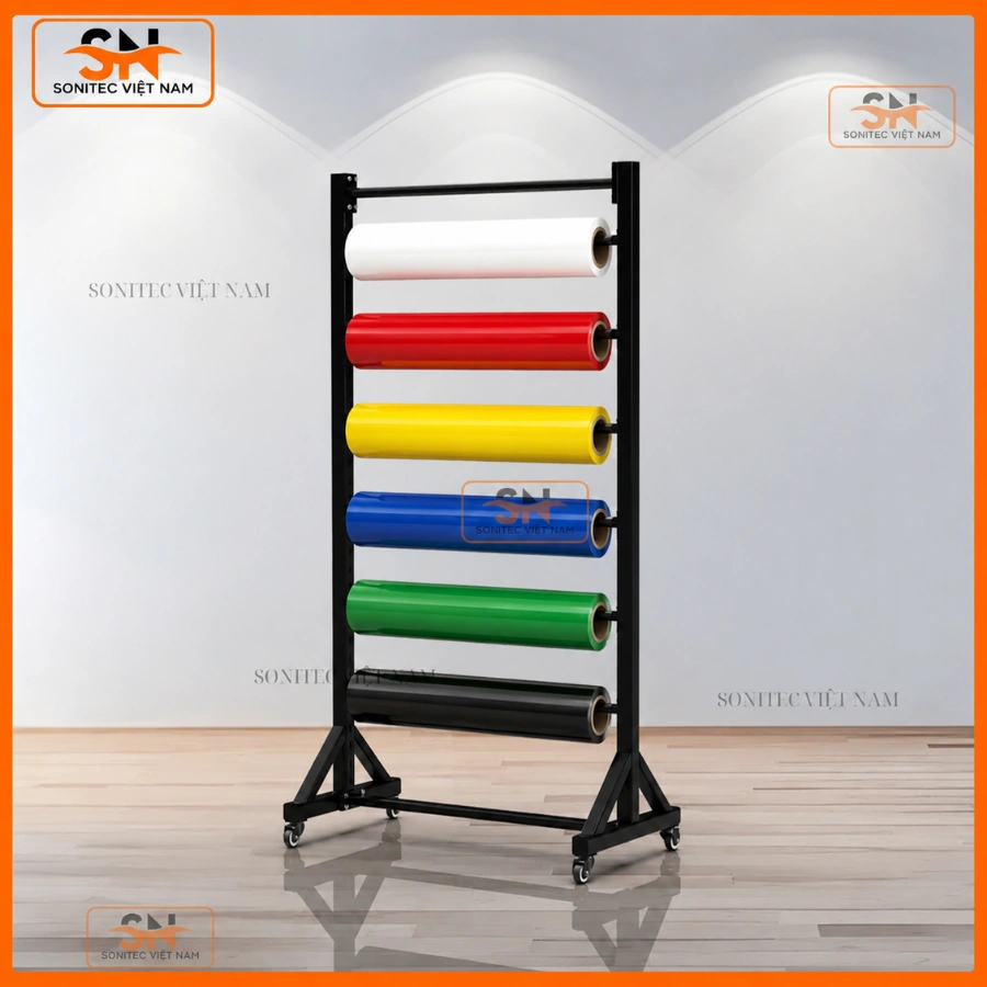 Kệ trưng bày cuộn decal đẹp, chuyên nghiệp