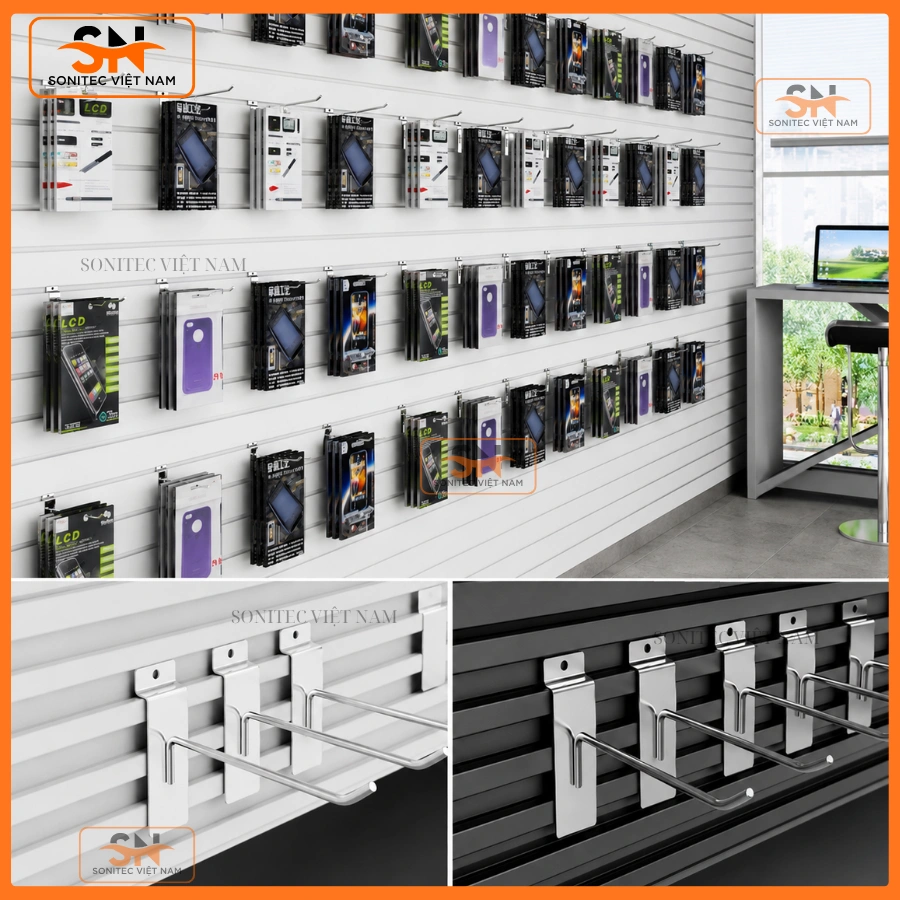 Cách lắp đặt tấm rãnh Slatwall phù hợp không gian