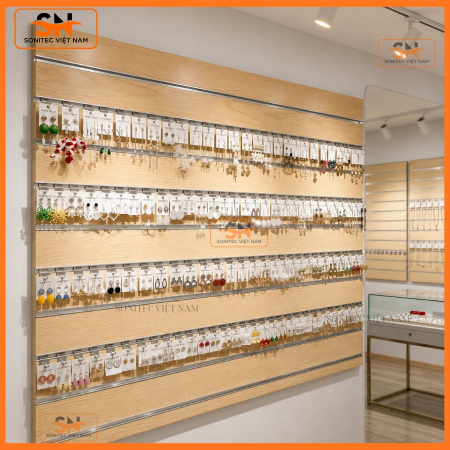 Móc cài vách Slatwall bền, giá rẻ
