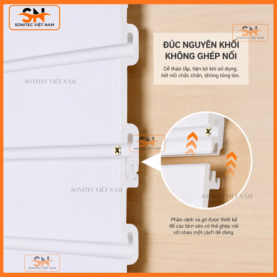 Tấm Slatwall PVC chất lượng tốt