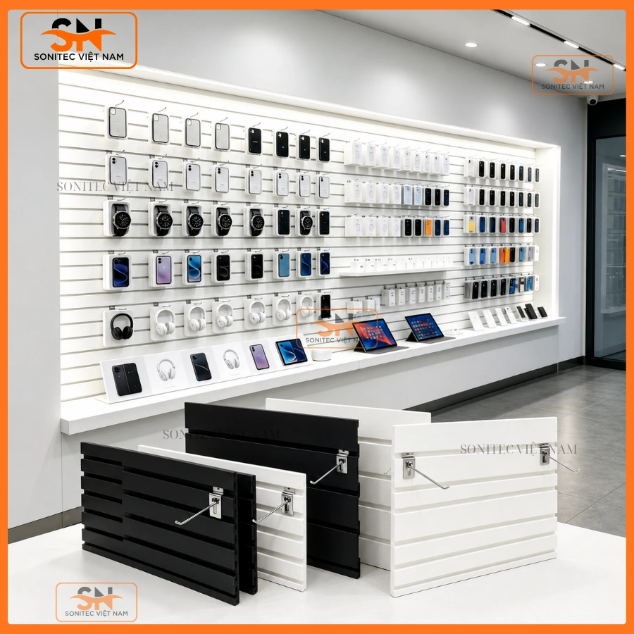 Tấm Slatwall PVC chất lượng cao