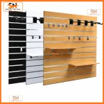 Tấm vách Slatwall đa năng, trưng bày linh hoạt