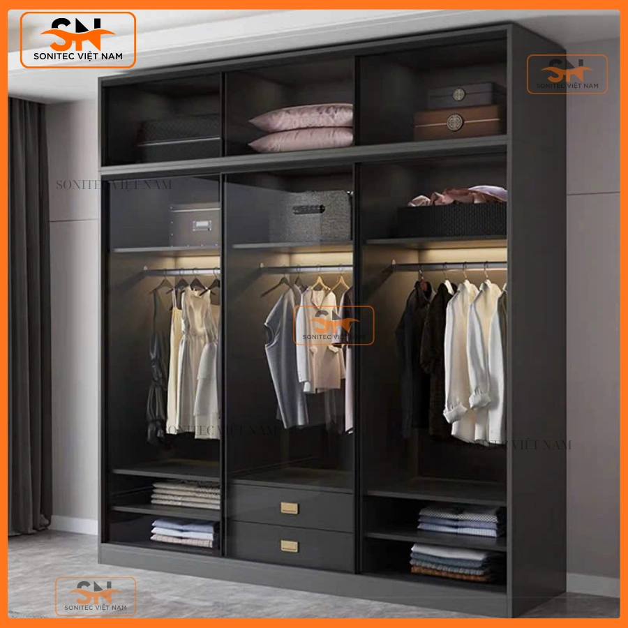 Tủ quần áo gia đình hiện đại