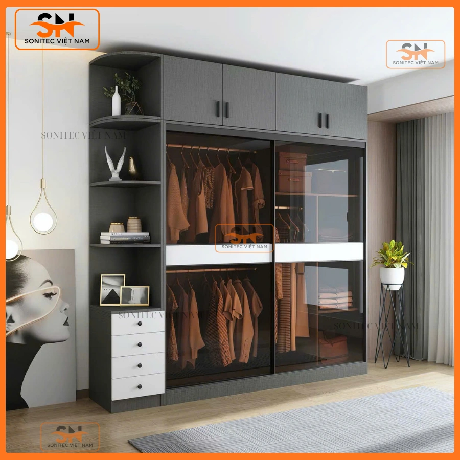Tủ quần áo gia đình nhiều kích cỡ