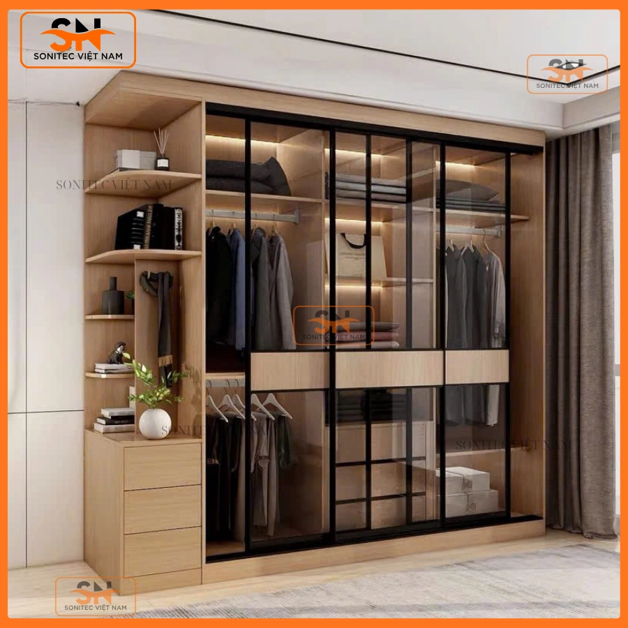 Tủ quần áo gia đình đẹp