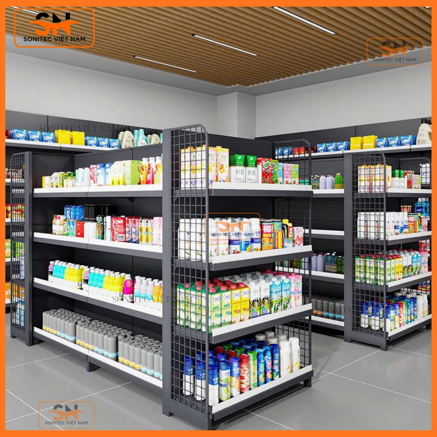 Kích thước kệ siêu thị mini bao nhiêu là phù hợp cho cửa hàng nhỏ?