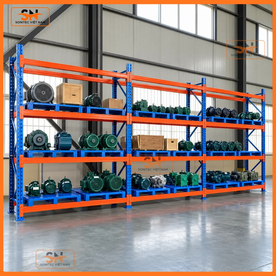 Kệ để máy bơm nước chất lượng cho cửa hàng