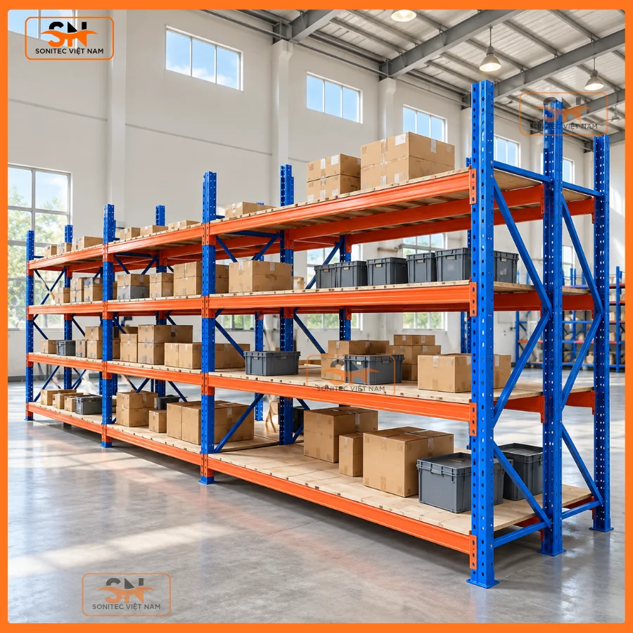 Kệ để máy bơm nước xưởng cơ khí