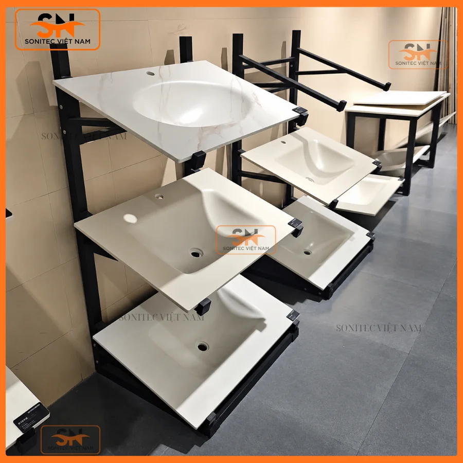 Giá kệ trưng bày Lavabo bền, tốt