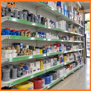 Kệ trưng bày thiết bị điện nước giá tốt