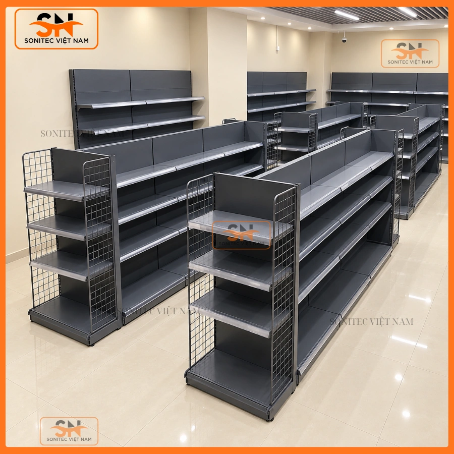 Giá kệ siêu thị tôn liền bền bỉ