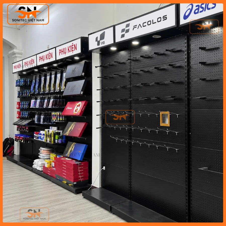 Giải pháp giá kệ trưng bày của Sonitec Việt Nam tới VNB