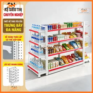 Kệ trưng bày nước ngọt số lượng lớn