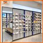 Khung sắt trưng giày thể thao tối ưu không gian