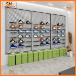 Khung sắt trưng giày thể thao bền bỉ