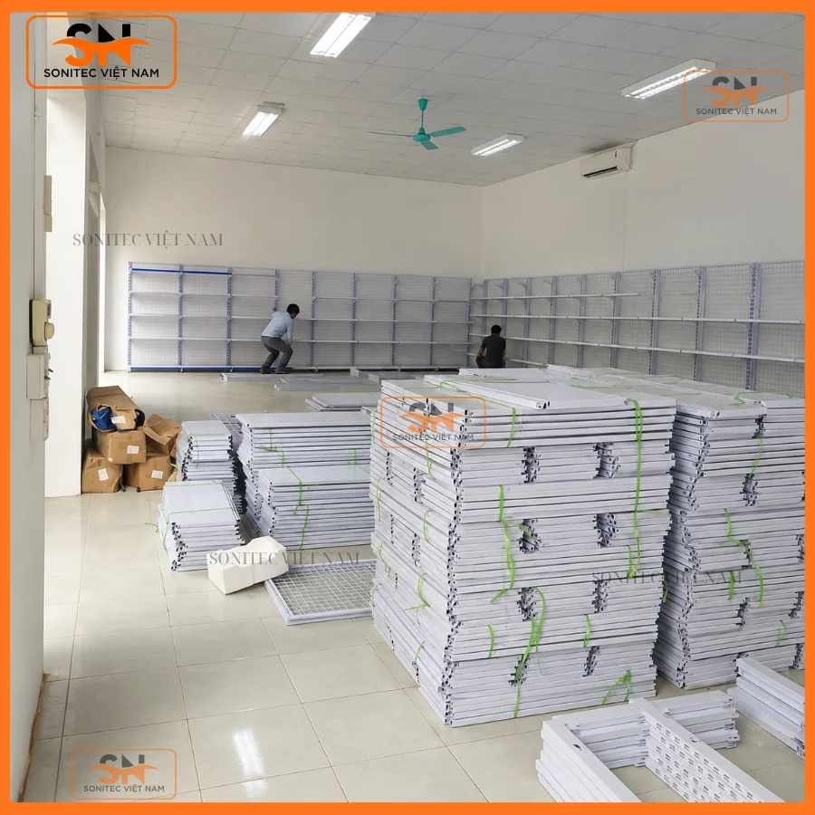 Nhu cầu bố trí hệ kệ phù hợp cho siêu thị Aloha Thanh Sơn
